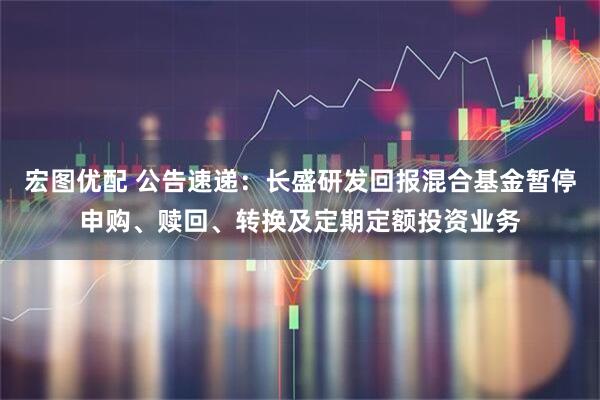 宏图优配 公告速递：长盛研发回报混合基金暂停申购、赎回、转换及定期定额投资业务