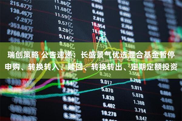 瑞创策略 公告速递：长盛景气优选混合基金暂停申购、转换转入、赎回、转换转出、定期定额投资